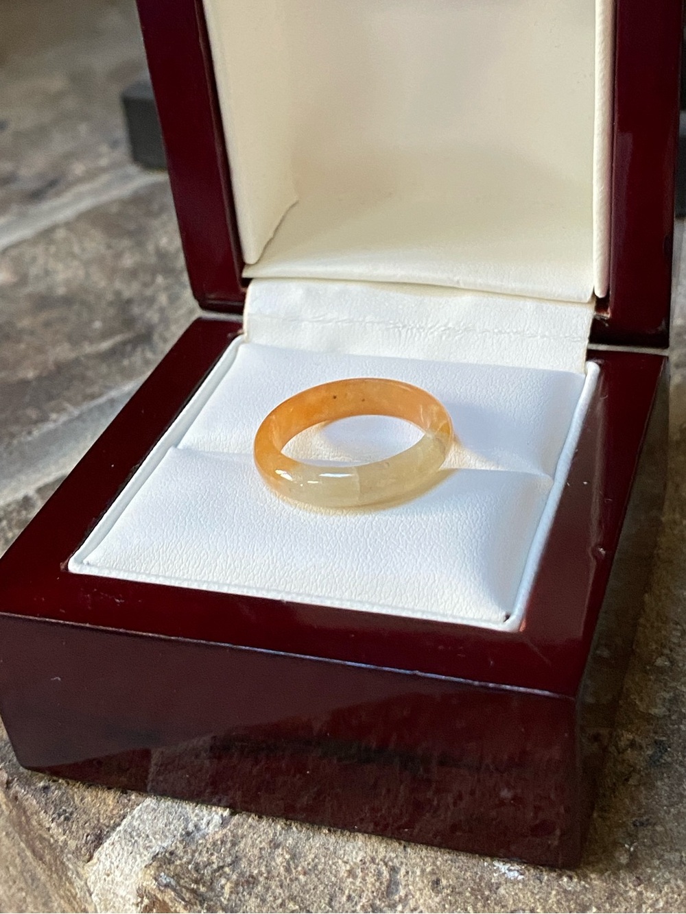 GENUINE JADE Stacking Ring Wedding Band